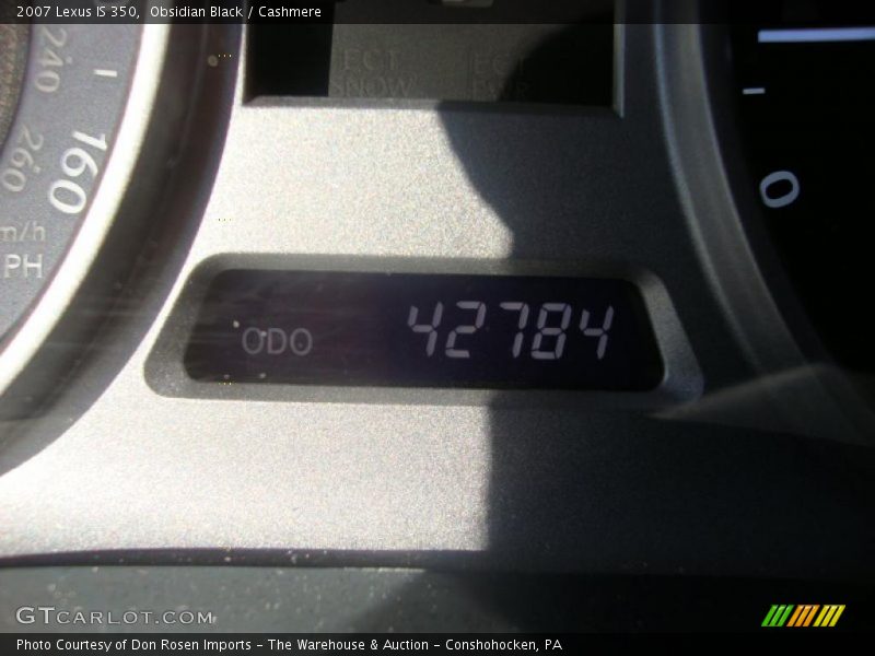 Obsidian Black / Cashmere 2007 Lexus IS 350
