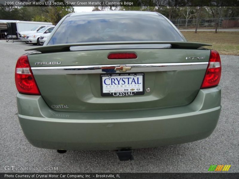 Silver Green Metallic / Cashmere Beige 2006 Chevrolet Malibu LTZ Sedan