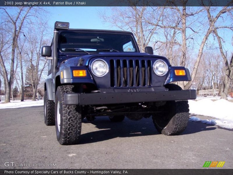 Patriot Blue / Khaki 2003 Jeep Wrangler X 4x4