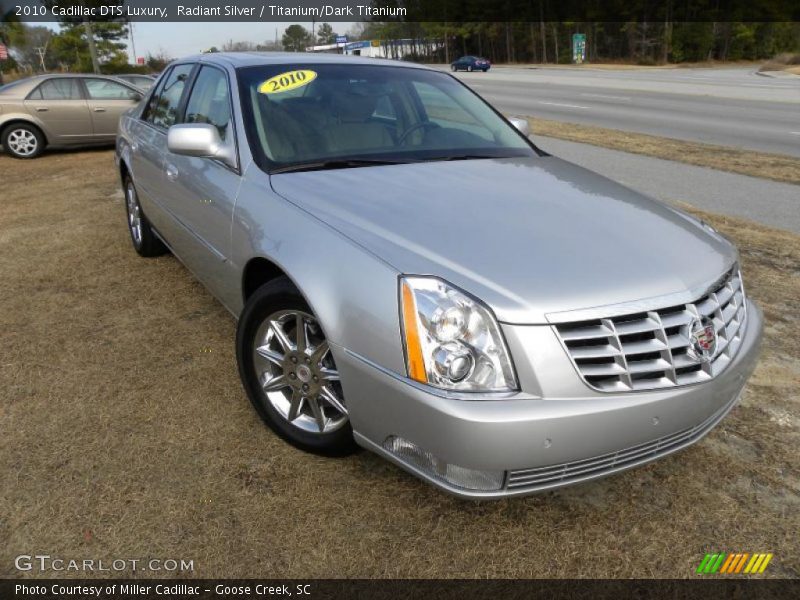 Radiant Silver / Titanium/Dark Titanium 2010 Cadillac DTS Luxury
