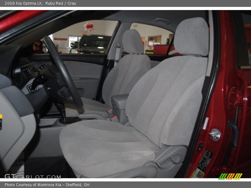 Ruby Red / Gray 2009 Kia Optima LX