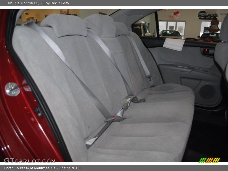 Ruby Red / Gray 2009 Kia Optima LX
