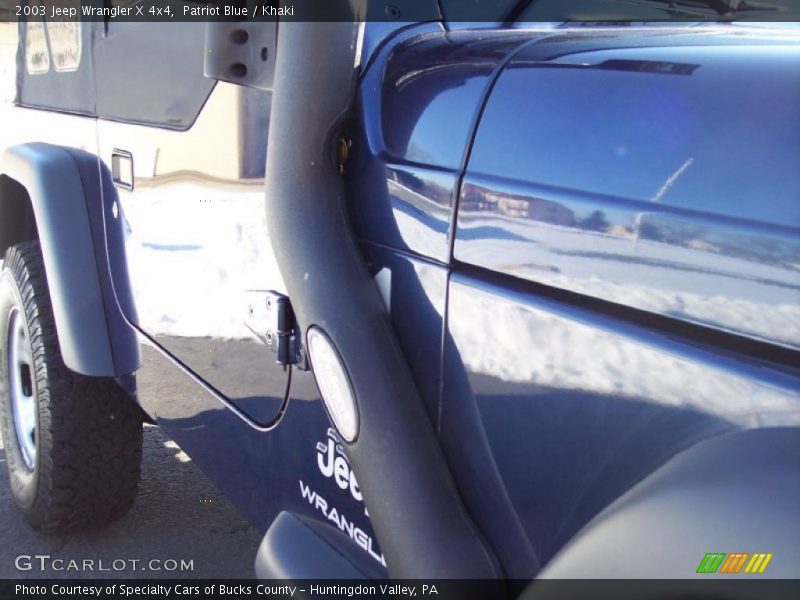 Patriot Blue / Khaki 2003 Jeep Wrangler X 4x4