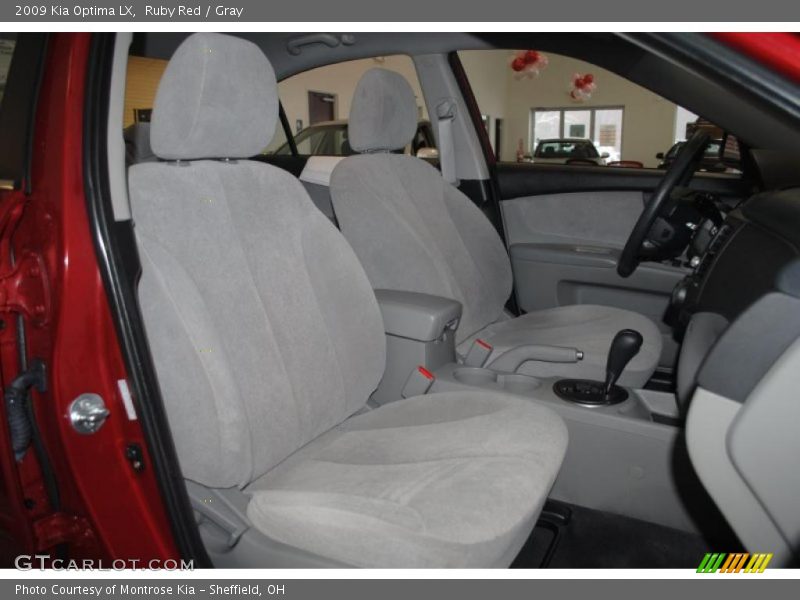 Ruby Red / Gray 2009 Kia Optima LX