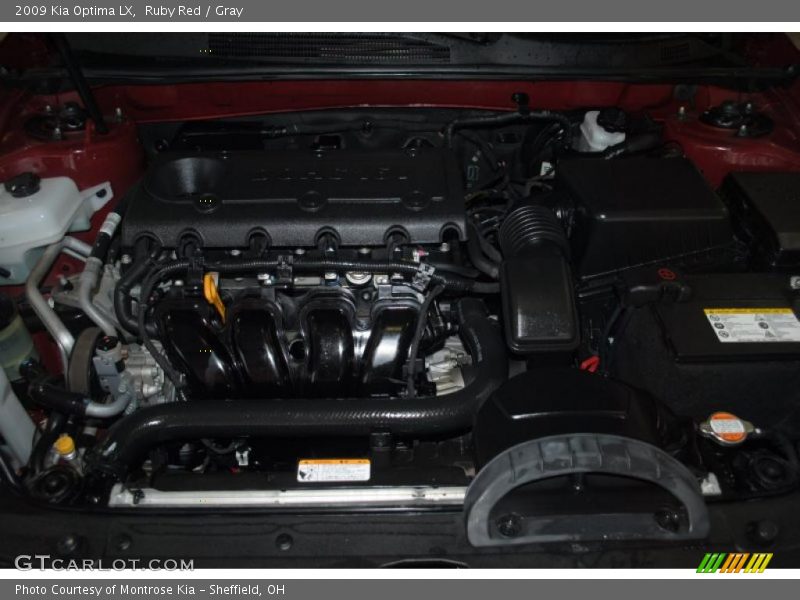 Ruby Red / Gray 2009 Kia Optima LX