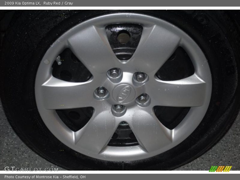 Ruby Red / Gray 2009 Kia Optima LX