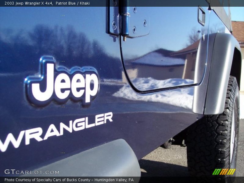 Patriot Blue / Khaki 2003 Jeep Wrangler X 4x4