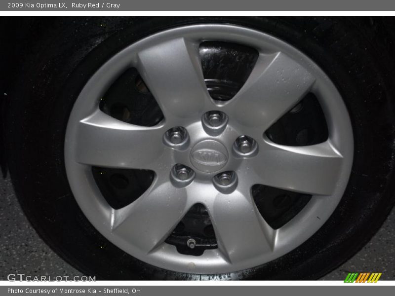 Ruby Red / Gray 2009 Kia Optima LX