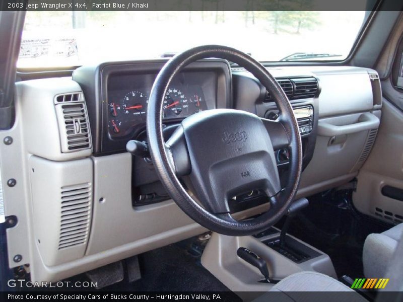 Patriot Blue / Khaki 2003 Jeep Wrangler X 4x4