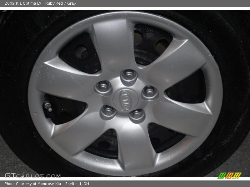 Ruby Red / Gray 2009 Kia Optima LX