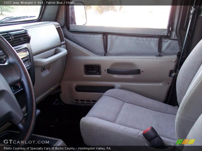 Patriot Blue / Khaki 2003 Jeep Wrangler X 4x4