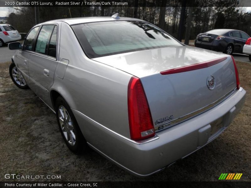 Radiant Silver / Titanium/Dark Titanium 2010 Cadillac DTS Luxury