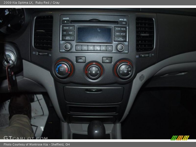 Ruby Red / Gray 2009 Kia Optima LX