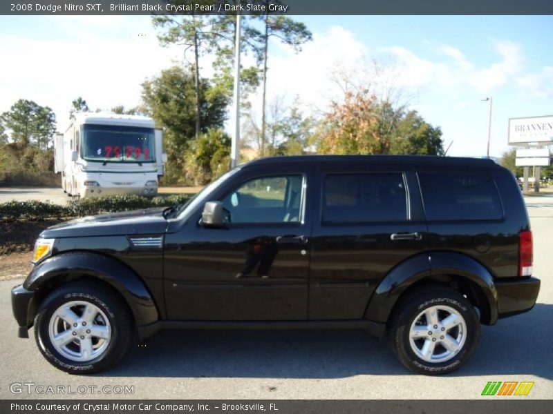 Brilliant Black Crystal Pearl / Dark Slate Gray 2008 Dodge Nitro SXT