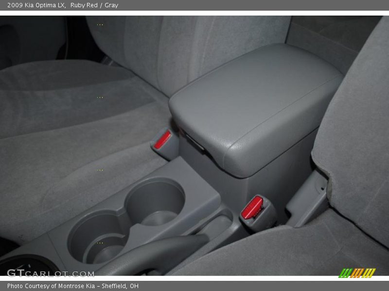 Ruby Red / Gray 2009 Kia Optima LX