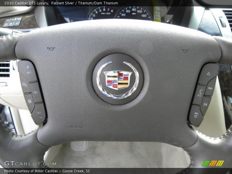Radiant Silver / Titanium/Dark Titanium 2010 Cadillac DTS Luxury
