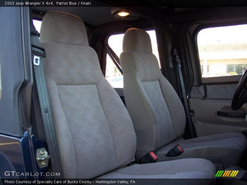 Patriot Blue / Khaki 2003 Jeep Wrangler X 4x4