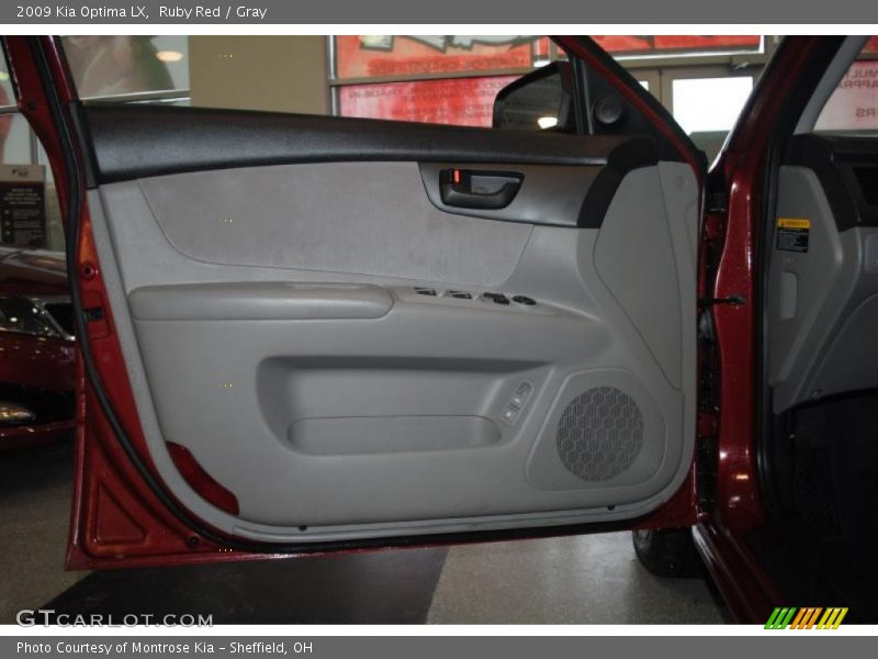 Ruby Red / Gray 2009 Kia Optima LX