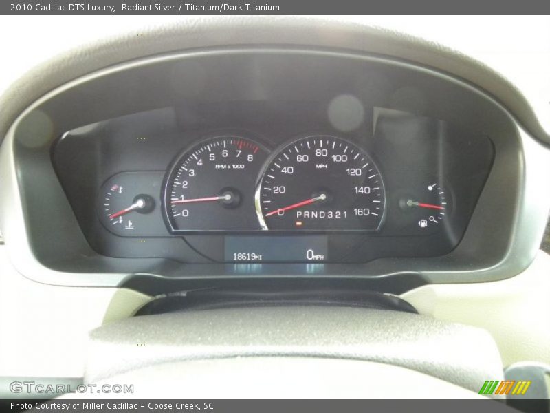 Radiant Silver / Titanium/Dark Titanium 2010 Cadillac DTS Luxury