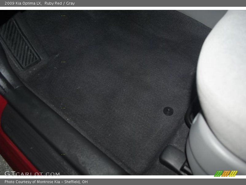 Ruby Red / Gray 2009 Kia Optima LX