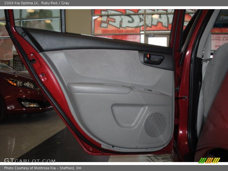 Ruby Red / Gray 2009 Kia Optima LX