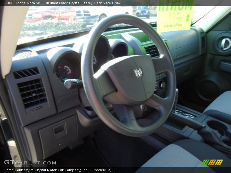 Brilliant Black Crystal Pearl / Dark Slate Gray 2008 Dodge Nitro SXT