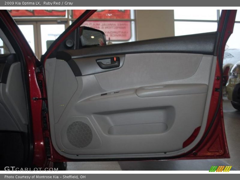 Ruby Red / Gray 2009 Kia Optima LX