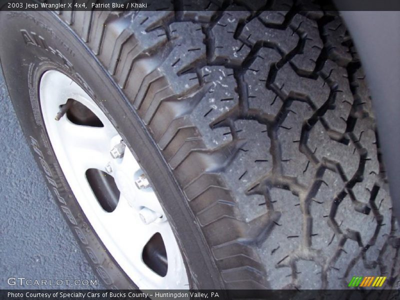 Patriot Blue / Khaki 2003 Jeep Wrangler X 4x4