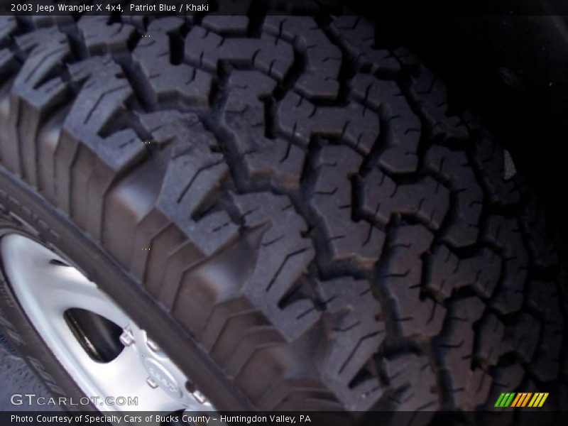 Patriot Blue / Khaki 2003 Jeep Wrangler X 4x4