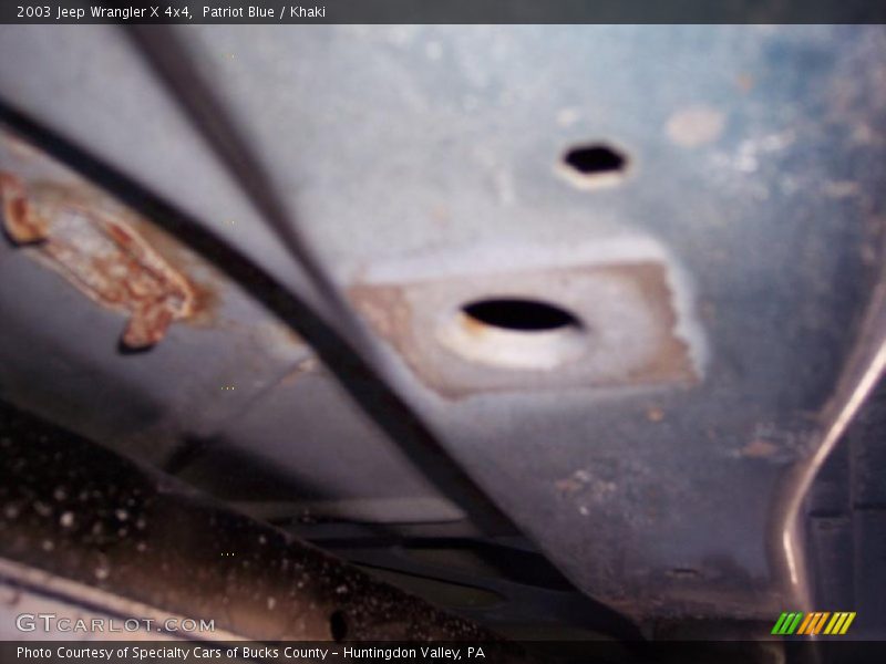 Patriot Blue / Khaki 2003 Jeep Wrangler X 4x4