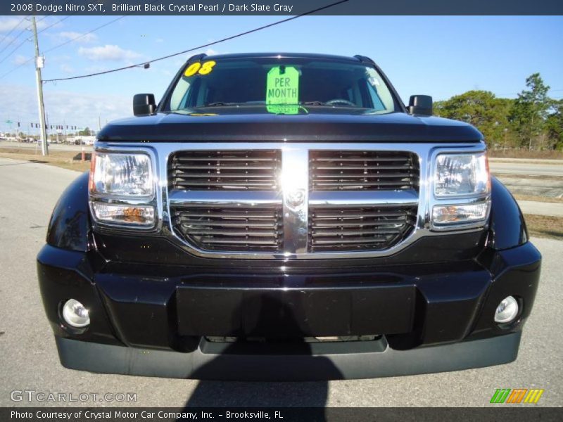 Brilliant Black Crystal Pearl / Dark Slate Gray 2008 Dodge Nitro SXT
