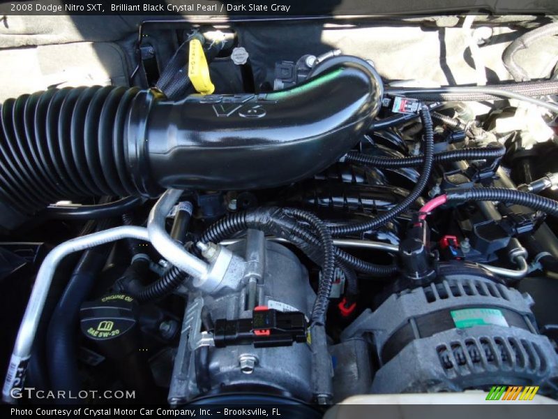 Brilliant Black Crystal Pearl / Dark Slate Gray 2008 Dodge Nitro SXT
