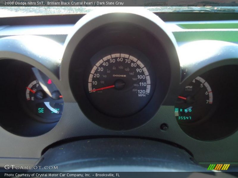Brilliant Black Crystal Pearl / Dark Slate Gray 2008 Dodge Nitro SXT