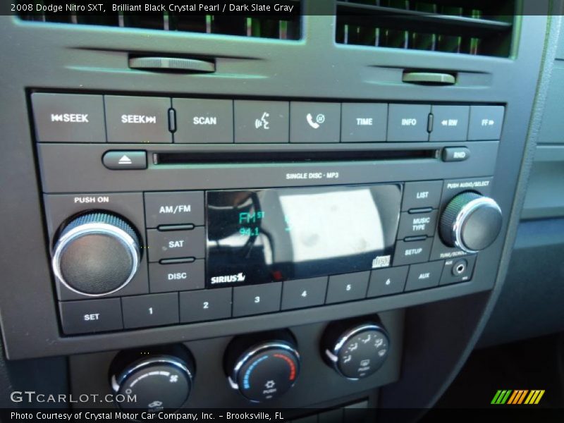 Brilliant Black Crystal Pearl / Dark Slate Gray 2008 Dodge Nitro SXT