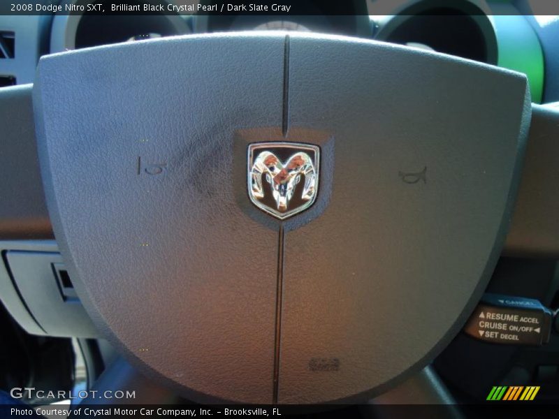 Brilliant Black Crystal Pearl / Dark Slate Gray 2008 Dodge Nitro SXT