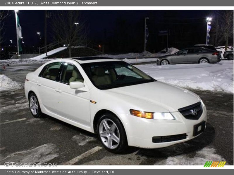 White Diamond Pearl / Parchment 2004 Acura TL 3.2