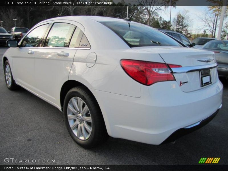 Stone White / Black/Light Frost Beige 2011 Chrysler 200 Touring