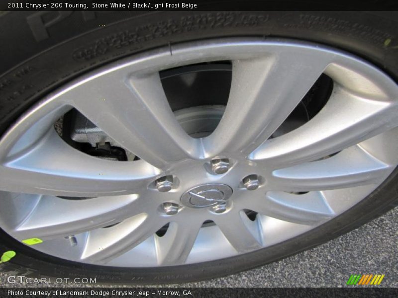 Stone White / Black/Light Frost Beige 2011 Chrysler 200 Touring