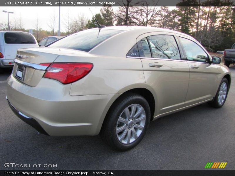 White Gold / Black/Light Frost Beige 2011 Chrysler 200 Touring