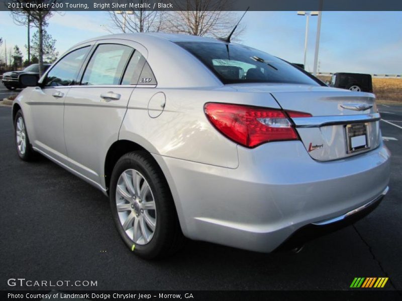 Bright Silver Metallic / Black 2011 Chrysler 200 Touring