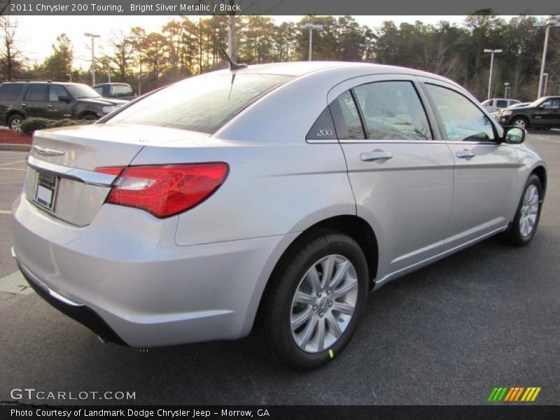 Bright Silver Metallic / Black 2011 Chrysler 200 Touring