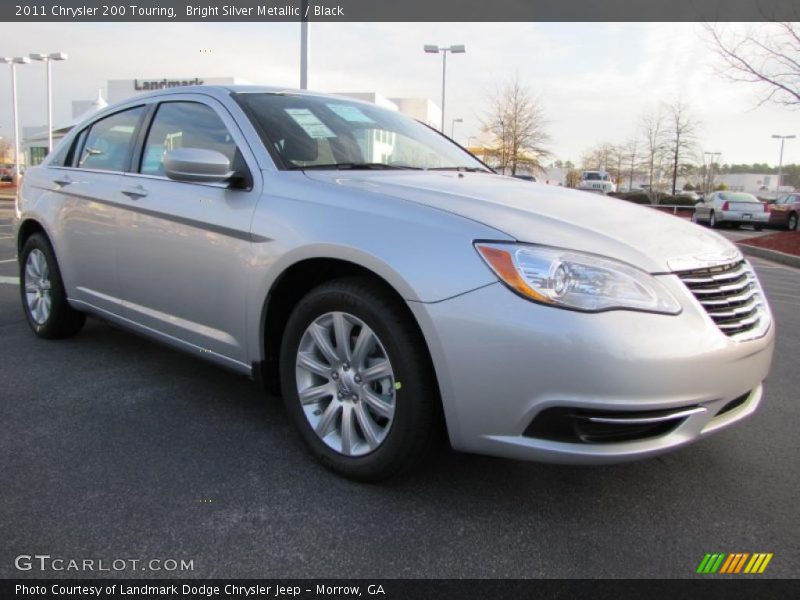 Bright Silver Metallic / Black 2011 Chrysler 200 Touring