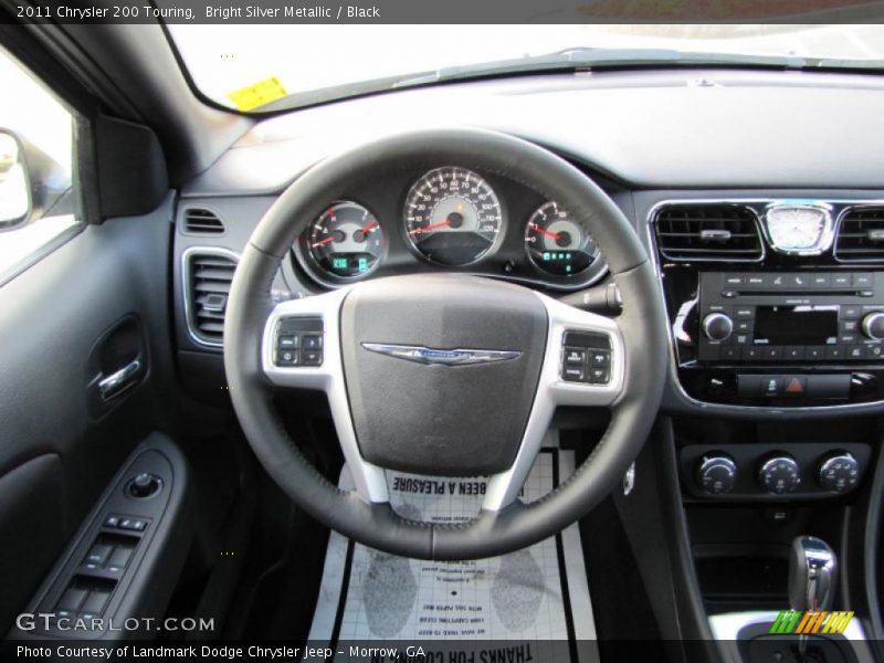 Bright Silver Metallic / Black 2011 Chrysler 200 Touring