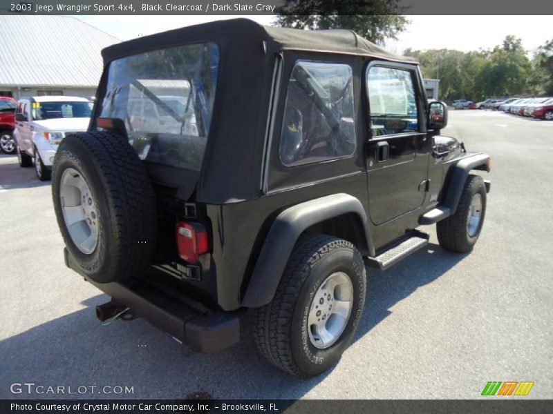 Black Clearcoat / Dark Slate Gray 2003 Jeep Wrangler Sport 4x4