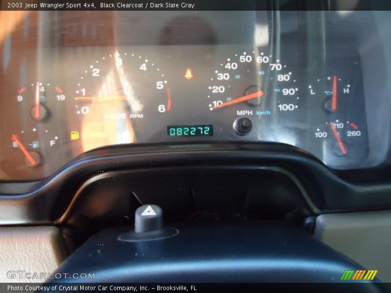 Black Clearcoat / Dark Slate Gray 2003 Jeep Wrangler Sport 4x4