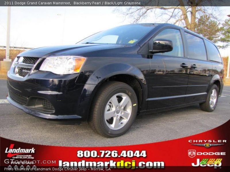 Blackberry Pearl / Black/Light Graystone 2011 Dodge Grand Caravan Mainstreet