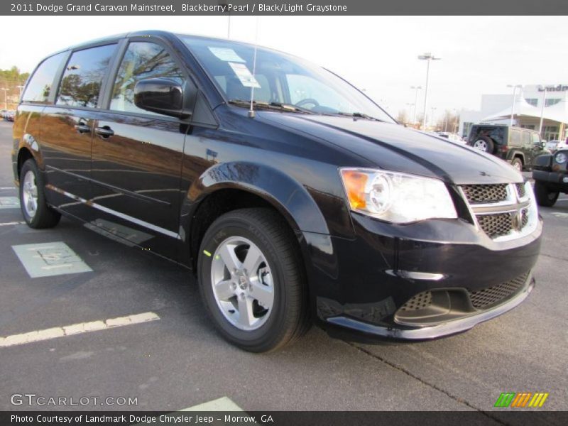 Blackberry Pearl / Black/Light Graystone 2011 Dodge Grand Caravan Mainstreet