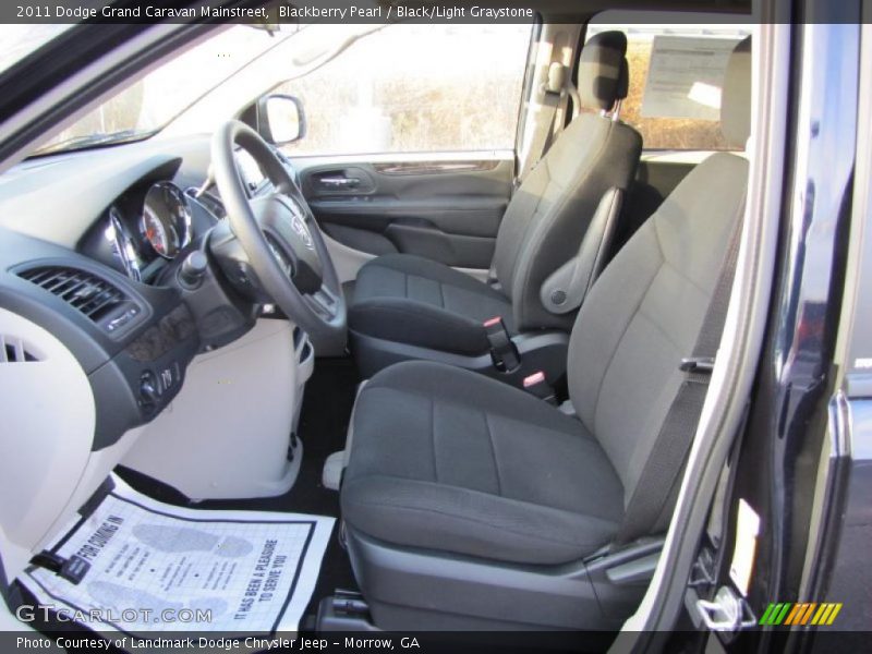 Blackberry Pearl / Black/Light Graystone 2011 Dodge Grand Caravan Mainstreet