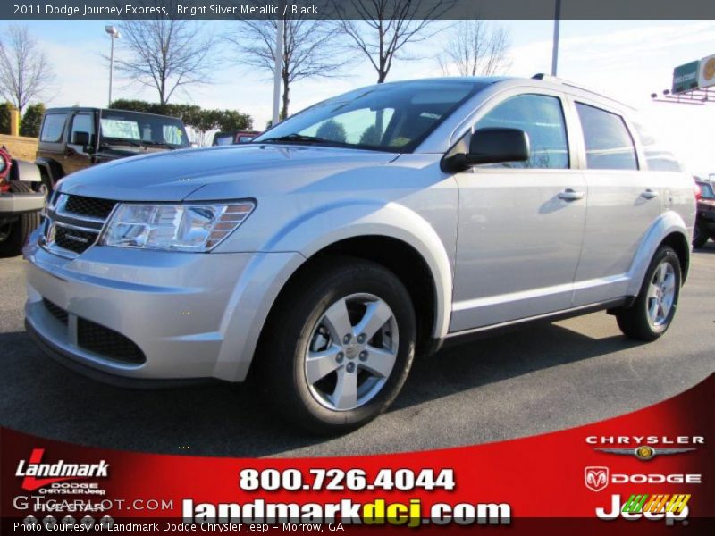 Bright Silver Metallic / Black 2011 Dodge Journey Express