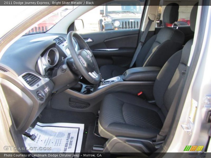 Bright Silver Metallic / Black 2011 Dodge Journey Express